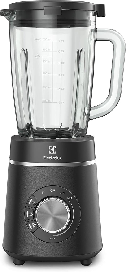 Black stainless steel blender resistant glass jar 2L capacity 3 pre-programmed recipes pulse function 1200W BLP70 127v